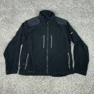 SCOTTeVEST Jacket Mens Large Black Fleece Softshell Travel Tech Pockets - Picture 1 of 11
