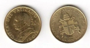 2001 Vatikan Lire 20 Johannes Paul II Jahr XXIII Fior di Conio Unc - Bild 1 von 1