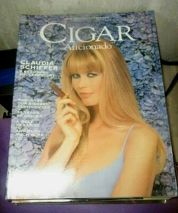 Cigar Aficionado Magazine August 1997 Claudia Schiffer cover - Picture 1 of 7