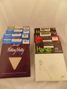 Lot of Hanes pantyhose--4 Fitting Pretty & 4 tummy control-All Size 1X & Plus E - Picture 1 of 5