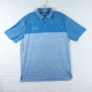 Columbia Golf Poloshirt Herren Large Blau Kurzarm Performance Activewear - Bild 1 von 7