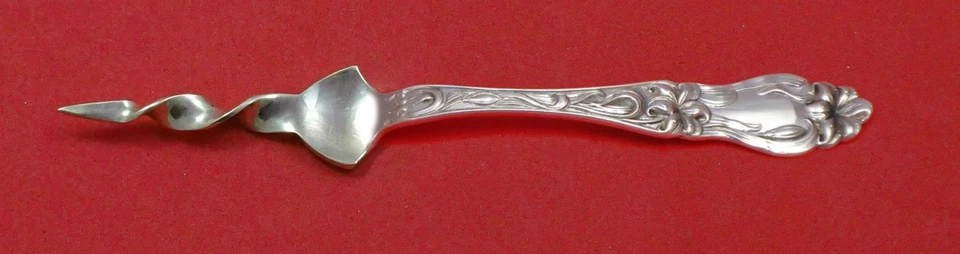 Selección de mantequilla de plata esterlina Lily de Frank Whiting retorcida 5 3/4" hecha a medida Foto 1 de 1