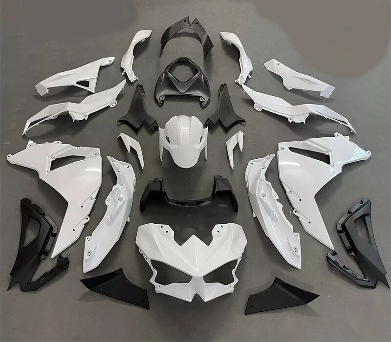 Unpainted White Injection Fairing Kit For Kawasaki NINJA 500 2024 2025 Bodywork  Foto 1 de 4