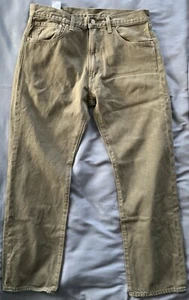 Levi's 551 Z Authentic Straight Fit Men’s Jeans Sage Green 32x30 EXC Army - Picture 1 of 15