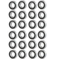 10 Pack 6205-2RS Double Rubber Seal Bearing 25x52x15mm,Pre Lubricated