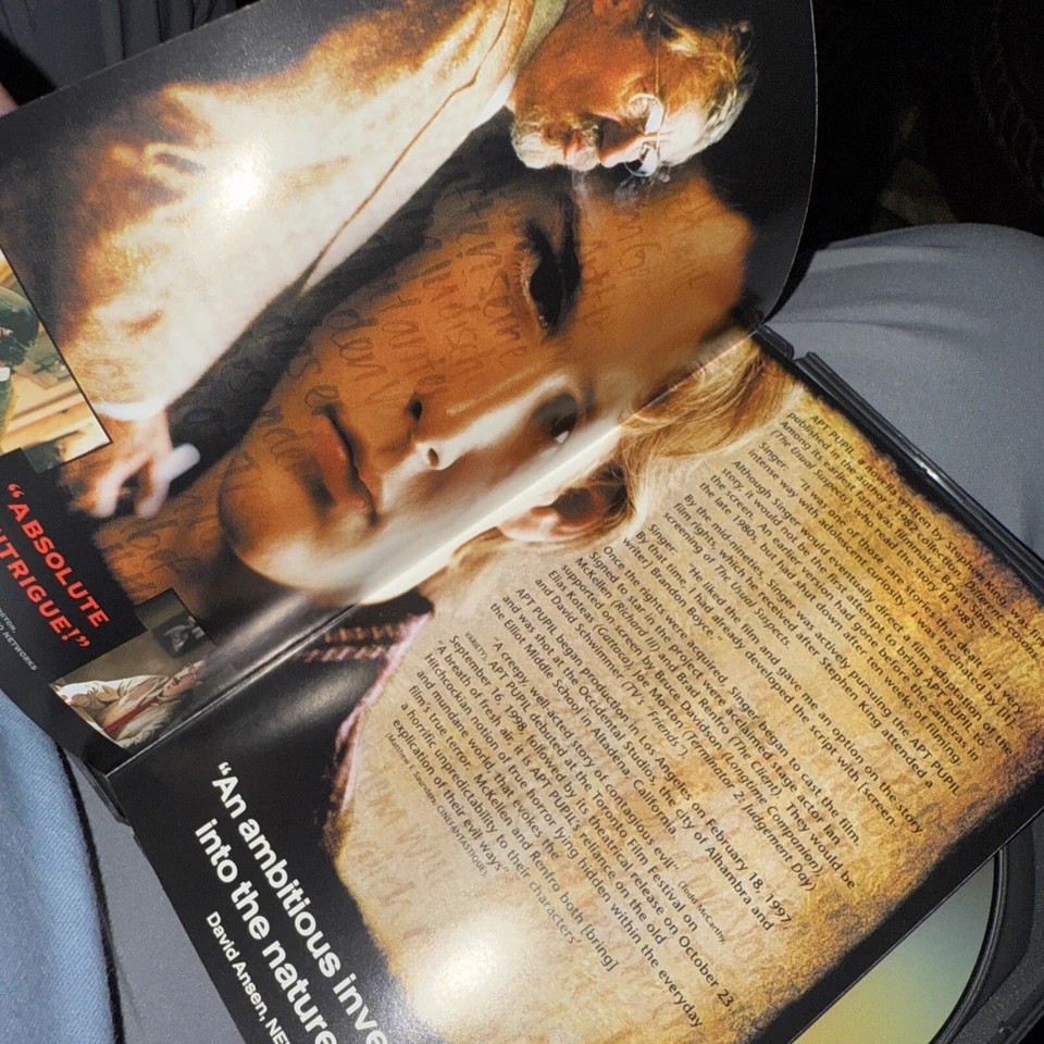 Apt Pupil (DVD, 1998) Stephen King Ian McKellen Brad Renfro Foto 1 de 4