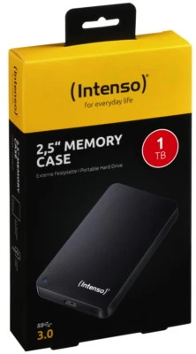 Intenso HDD externe Festplatte Memory Case 2,5 Zoll 1TB USB 3.0 schwarz - Bild 1 von 2