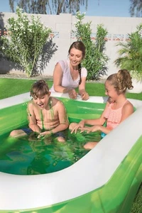 6.7ft Kids Swim Slime Inflatable Paddling Pool Outdoor Water Fun Play - Picture 1 of 9