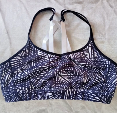 Champion Women’s sports bra size large palm design adjustable straps - Image 1 of 4
