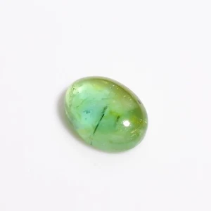 Piedras preciosas sueltas de turmalina verde natural de 5 quilates 13 x 10 x 4 mm cabujón ovalado - Imagen 1 de 5