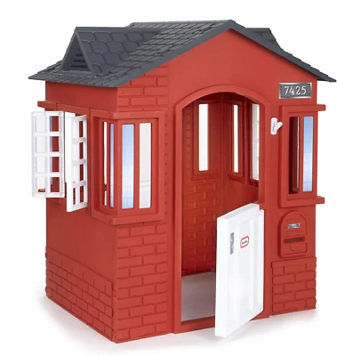 Little Red Cape Cottage House Working Doors Window Easy Snap Click Assembly NEW - Image 1 of 4
