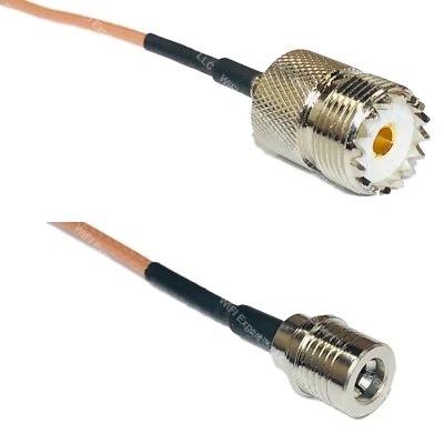 WIFI EXPERT LLC RG316DS SO239 UHF Female to QMA MALE RF Cable FAST-SHIP LOT