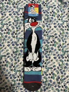 Looney Tunes Sylvester & Tweety Men's 2 Pairs Socks Size 8-12 - Picture 1 of 4