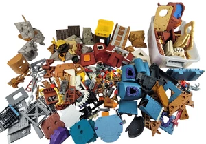 Imaginext Lot T-Rex Battle Castle Construction Cave Vintage 2000's Figures 21 lb - Picture 1 of 15