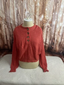 American Eagle Coral Pullover Sweater Size Small - Picture 1 of 7