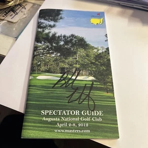 Bubba Watson Signed 2012 Masters Spectator Guide PGA Masters Winner - Picture 1 of 1