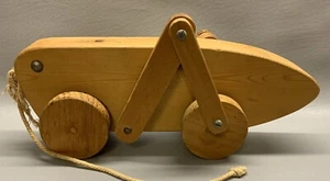 Vintage Wooden Pull a Long Toy Caterpillar by The Sawdust Shop - Picture 1 of 8