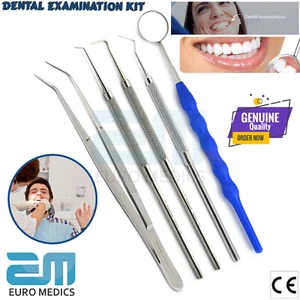 5 Pcs Dental Examination Kit Scaler Probe Dental Hygiene Kit Personal Oral Tools - Picture 1 of 7