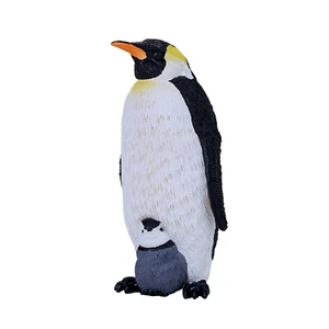 Mojo PINGÜINO EMPERADOR CON POLLUELO Zoo Salvaje Animales Jugar Modelo Figura Juguetes Plástico - Imagen 1 de 6