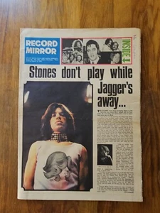 Record Mirror Newspaper August 9th 1969 Rolling Stones Cover  - Imagen 1 de 5