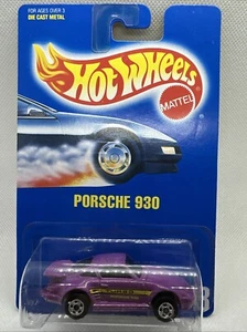 Hot Wheels 1991 Porsche 930 #148 blue card purple - Picture 1 of 10