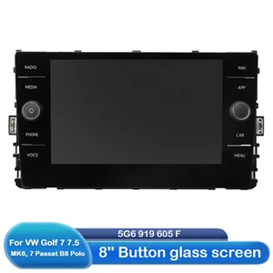 8" OEM NAV MIB 2 Control Radio Unit Display Screen 5G6919605F Für VW Golf 7 7.5 - Bild 1 von 9