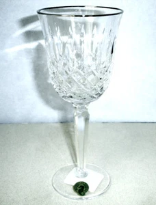 Waterford Kelsey Platinum Crystal Wine Glass 7.75"H Made in Ireland #104372 New - Imagen 1 de 2