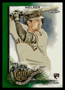 2022 Topps ALLEN & GINTER CHROME COLTON WELKER GREEN REFRACTOR 35/99 RC #197 - Picture 1 of 2