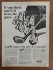Wilson Sporting Goods Co X31 Wood Golf Clubs Strato Bloc 1967 Vintage Print Ad