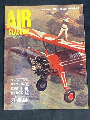 AIR CLASSICS MAGAZINE, 1963, VOLUME 1, ISSUE 1, HELLS ANGELS, BLACK 13, WAR - Image 1 of 4