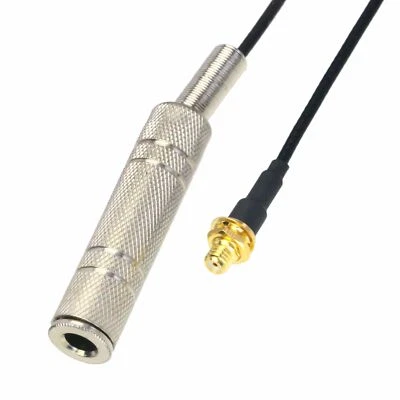 6.35mm 1/4" to microdot female cable for Wireless Audio Mic Transmitter Receiver - Image 1 of 4