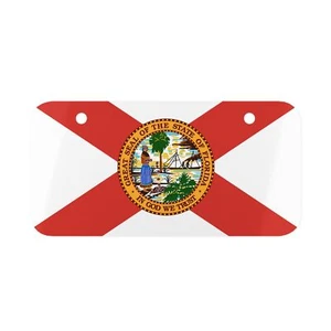 Florida Flag Mini License Plate - Picture 1 of 5
