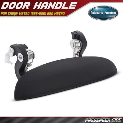 Manija de puerta exterior negra con textura lateral derecha para Chevy Metro 98-01 Geo Metro Foto 1 de 4