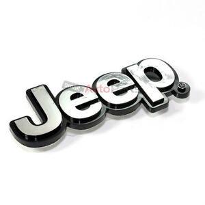Jeep Chrome ABS 3D Emblem-Badge-Nameplate Letters for Front Hood or Rear Trunk