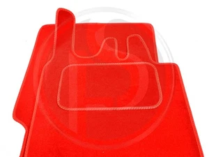 Smart ForTwo 450 2002-2007 Car Mats (Set Of Two Mats) Red Colour - Picture 1 of 1