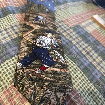 Windsor Men’s Necktie Tie Americana Series Dream Team Baseball 57” X 3.75” - Image 1 of 4