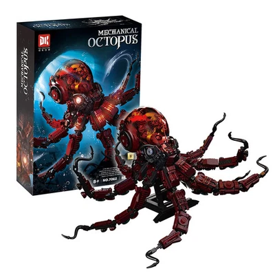 7062 Mechanical Octopus Collector's Model - STEM Building Blocks Kit for Kids  - Image 1 of 4