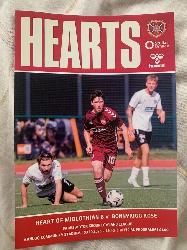 Heart of Midlothian B v Bonnyrigg Rose 2025 - Image 1 of 1