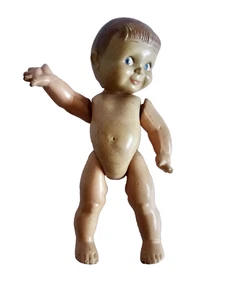 dOLL ROSE O’NIELL GIGGLES KEWPIE COMPOSITION CAMEO CO VINTAGE TOY neocurio - Picture 1 of 11