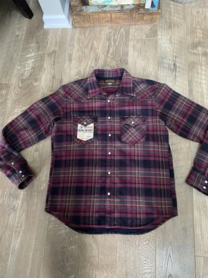 IHSH-403-GRY - 11oz Ultra Heavy Flannel Line Check Western Shirt - Grey XXXL - Image 1 of 4