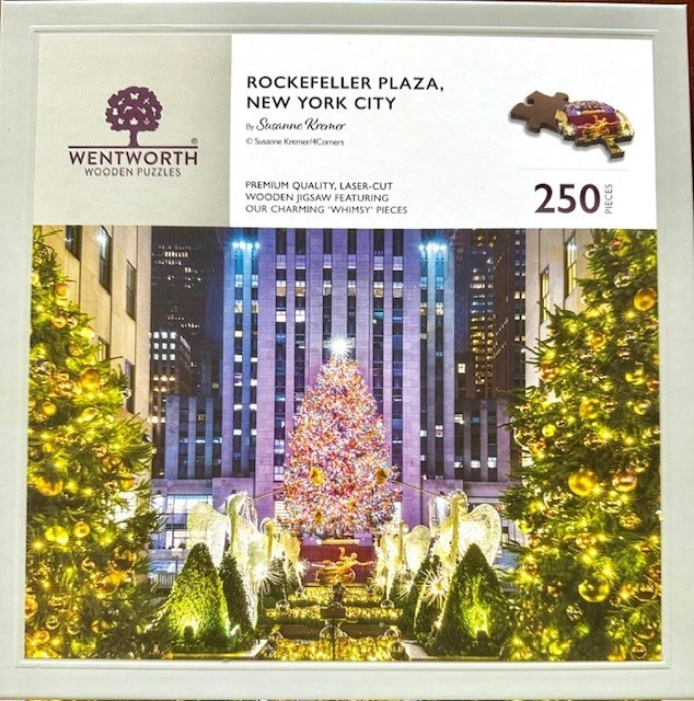 Quebra-cabeça de madeira Wentworth "Rockefeller Plaza, NYC" - 250 peças - Imagem 1 de 1
