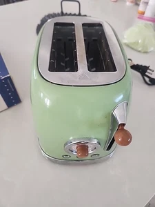 Tostadora 2 Rebanadas Ranuras Extra Anchas Tostadora Retro Acero Inoxidable Usada Buen Estado - Imagen 1 de 5