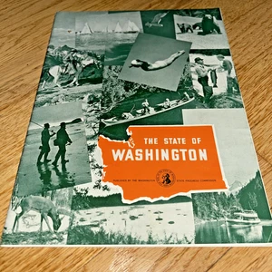 1930s THE STATE OF WASHINGTON Promotional Book - WASHINGTON PROGRESS COMMISSION - Imagen 1 de 13