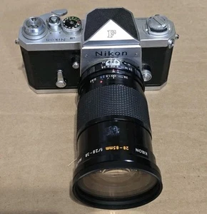 Nikon F Silver Eye Level 35mm Camera Early Model - Picture 1 of 12