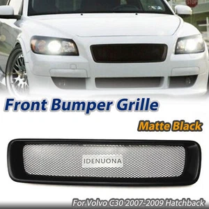 Parrilla de parachoques delantero negro mate para Volvo C30 2007-2009 hatchback - Imagen 1 de 9