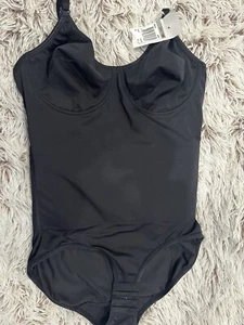 NANCY GANZ SHAPER BODYSUIT SIZE 38B 16B NWT $134.95 BLACK SHAPEWEAR - Picture 1 of 6