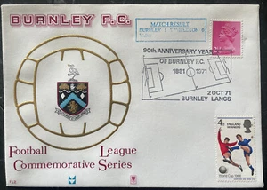 Burnley v Wimbledon 1971 Commemorative Series Dawn First Day Cover - Picture 1 of 1
