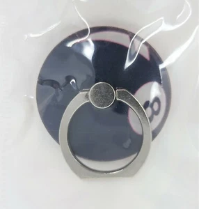 Rotating Finger Ring Stand Holder For Cell Phone - New - Eight Ball - Picture 1 of 1