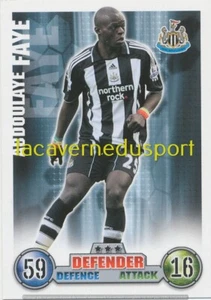 55 ABDOU FAYE NEWCASTLE UNITED TOPPS PREMIER LEAGUE 2007 2008 MATCH ATTAX EXTRA - Picture 1 of 1