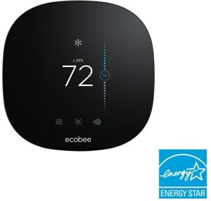Ecobee Smart Thermostat Touchscreen Display 7 Day Programmable Wifi Control
